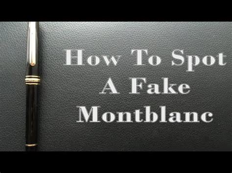 how to spot a fake montblanc watch|mont blanc watches for sale.